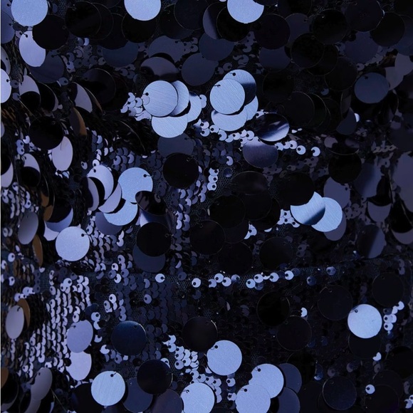 Amanda Uprichard Strapless Sequin Dress in Navy Blue - Picture 5 of 13